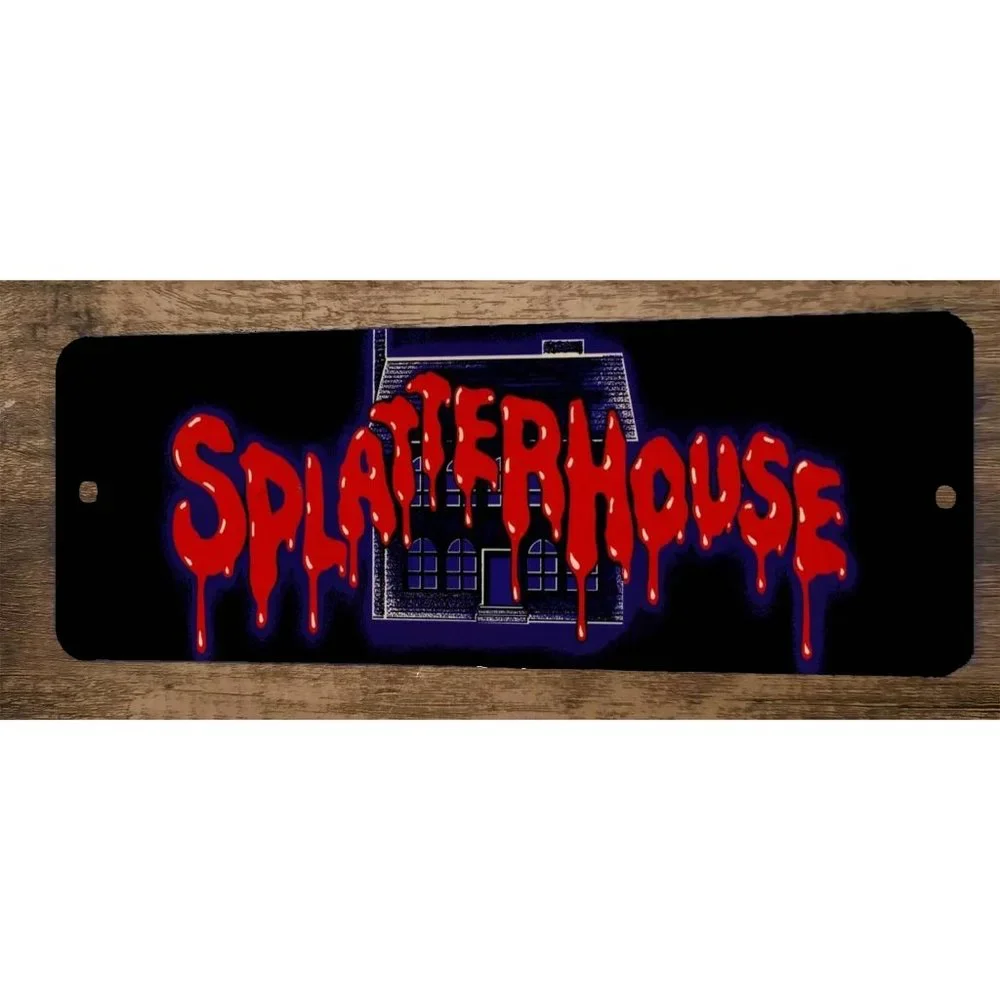Splatterhouse Arcade 4x12 Metal Wall‎ Video Game Sign